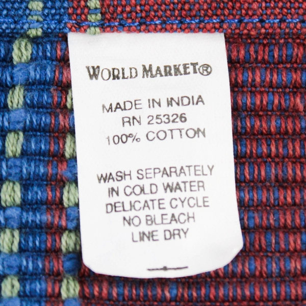 Lot of 6 Multicolor Gingham Placemats for DIY Fabric Cutters