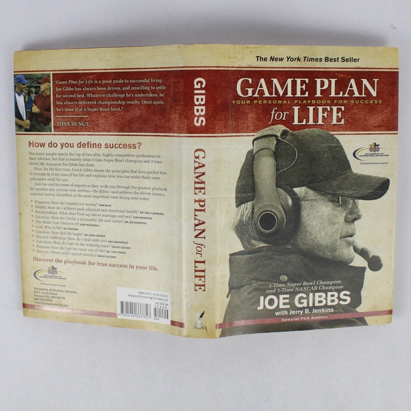 Game Plan for Life by Joe Gibbs Playbook For Success 2009 Hardcover Dust Jacket