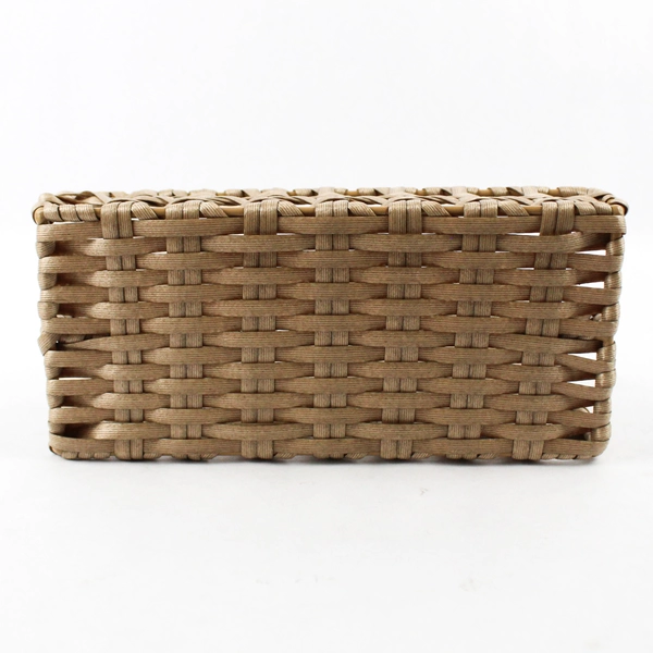 Beige Woven Desktop Vertical File Sorter Organizer