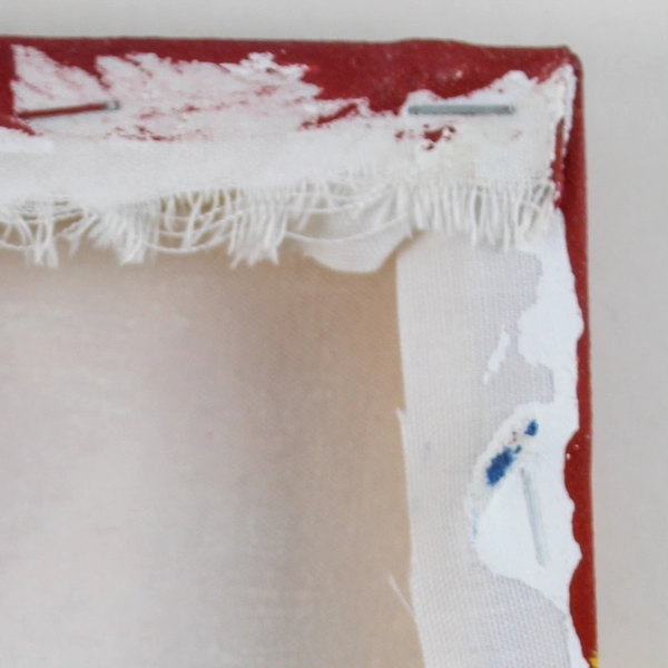 Small Original Oil Painting Sunset Cityscape Signed 6x4 inch