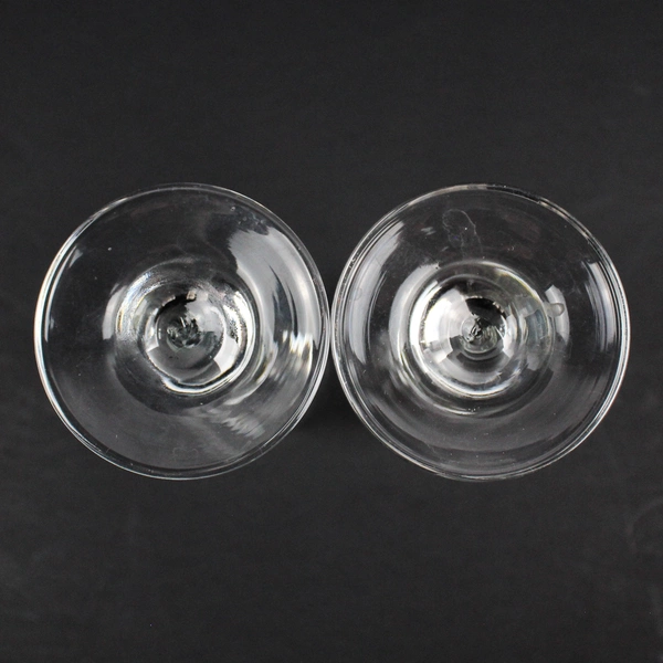 Pair of Crystal Champagne Glasses Etched Bruce Marie With Stars