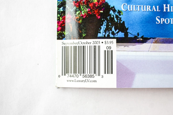 Vintage Luxury Las Vegas Magazine Sept/Oct 2003 - Good Condition