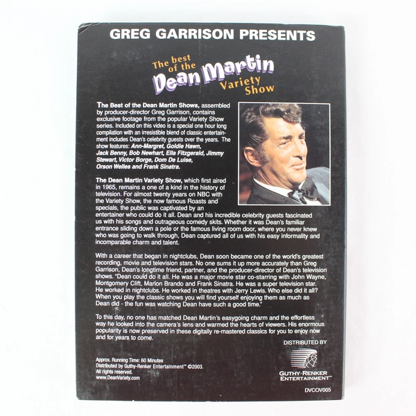 The Best of the Dean Martin Variety Show Special Edition DVD 2003 Guthy-Renker