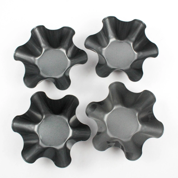 Set of 4 Non Stick Taco Salad Shell Metal Molds