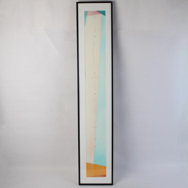 Framed Albert Van Kleeck Monolith #2 Distant Civilizations 1989 Polyptych Art