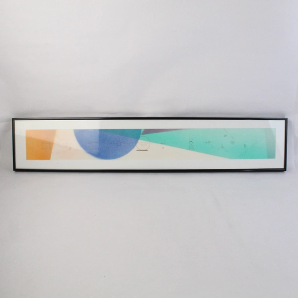 Framed Albert Van Kleeck Monolith #2 Distant Civilizations 1989 Polyptych Art