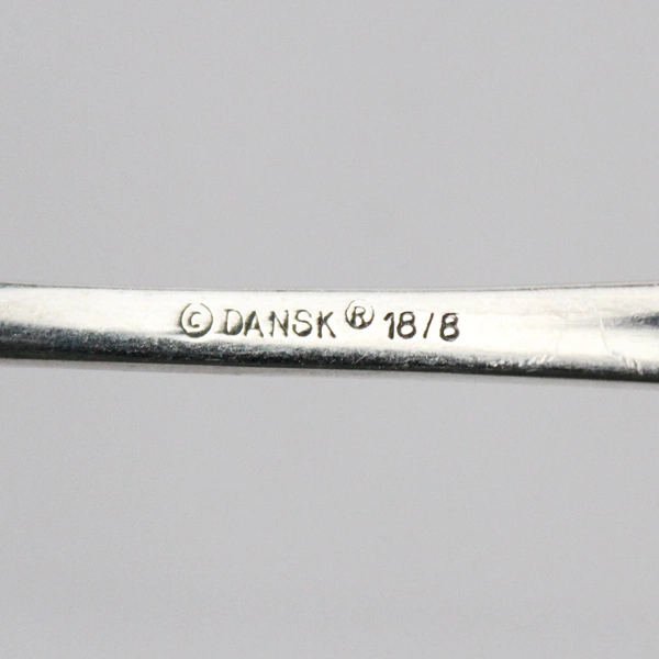 Lot of 2 Dansk Place Oval Spoons 18/8 Stainless Steel Glossy Silver