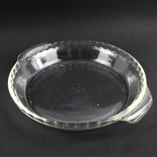 Vintage Anchor Hocking Fire King Clear Glass 10" Pie Plate #470