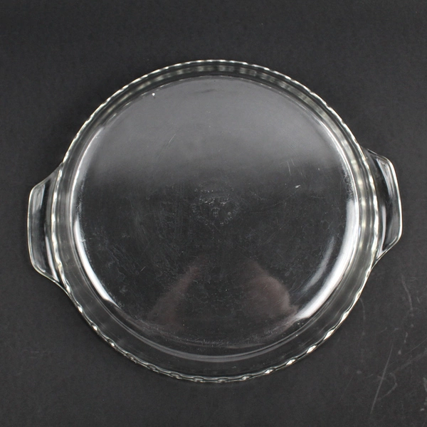 Vintage Anchor Hocking Fire King Clear Glass 10" Pie Plate #470