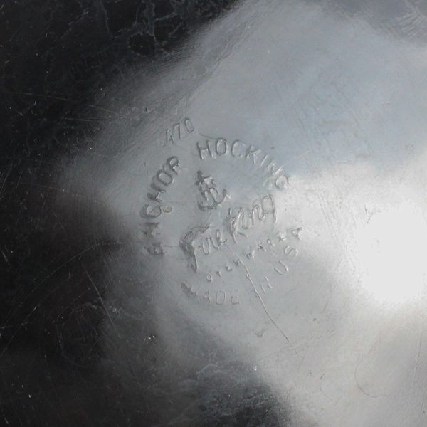 Vintage Anchor Hocking Fire King Clear Glass 10" Pie Plate #470