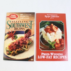Lot Of 2 Recipe Booklets Sizzling Southwest Recipes (#28) & Recipe Collection