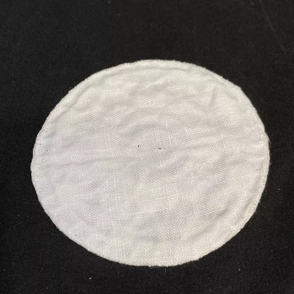 8 Vintage White Handmade Coasters Linen Back Needlework Top