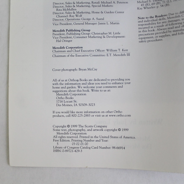 Ortho's All About Pruning by Judy Lowe 1999 Paperback 