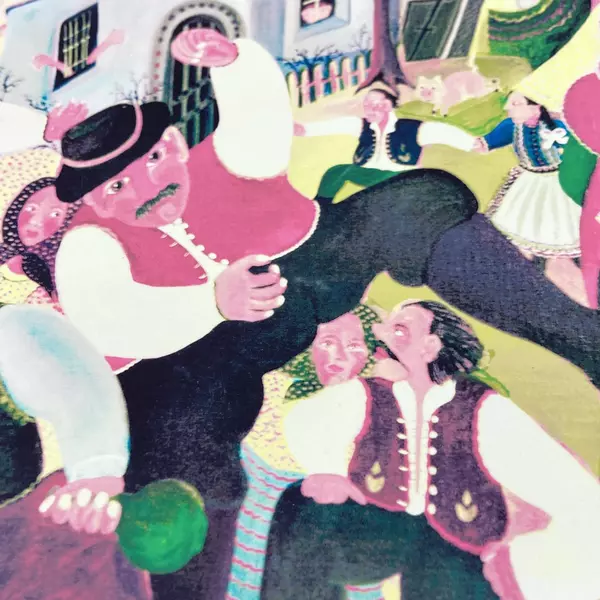 Framed Giclee Dancing Man Print by Gyory