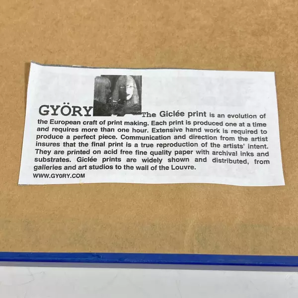 Framed Giclee Dancing Man Print by Gyory