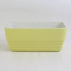 Vtg Hall For Westinghouse Butter Yellow Refrigerator Baking Dish 5084 US Made