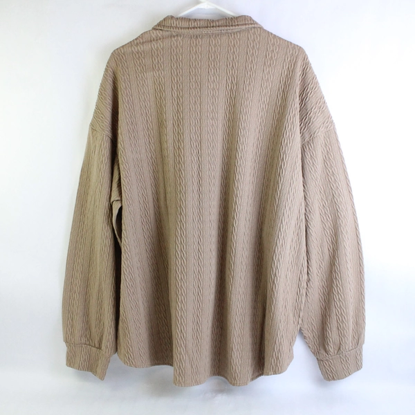 Dokotoo Brown Long-Sleeve Button-Up Shirt Women's Size XL With Tags