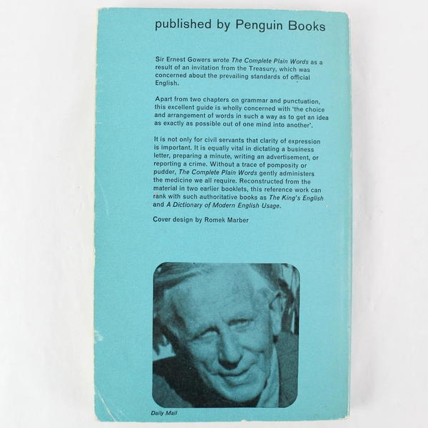 The Complete Plain Words by Sir Ernest Gowers Vintage 1964 Paperback Book