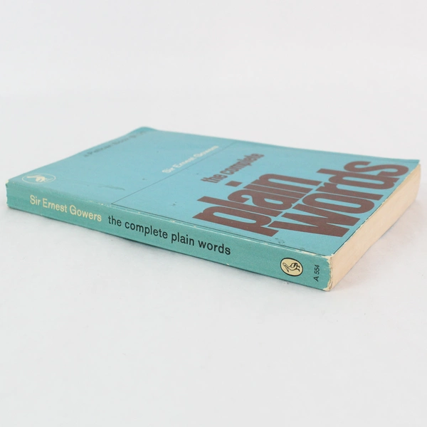 The Complete Plain Words by Sir Ernest Gowers Vintage 1964 Paperback Book