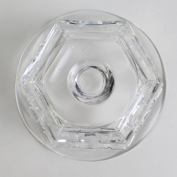 PartyLite Lid Only For Hurricane Candle Holder Leaded Crystal Clear Glass P7523