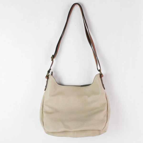 Rosetti Beige & Brown Faux Leather Women's Handbag Purse - Good Condition