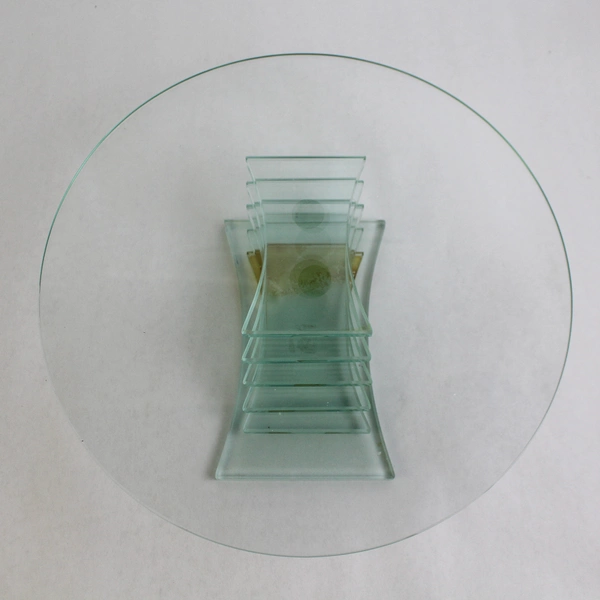 Partylite Stratus 3 Wick Blue Tinted Glass Candle Holder Large P7725