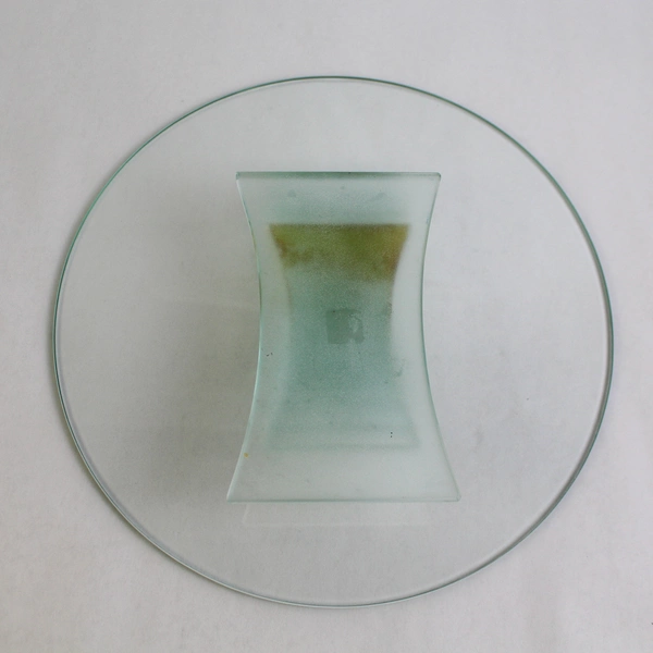 Partylite Stratus 3 Wick Blue Tinted Glass Candle Holder Large P7725