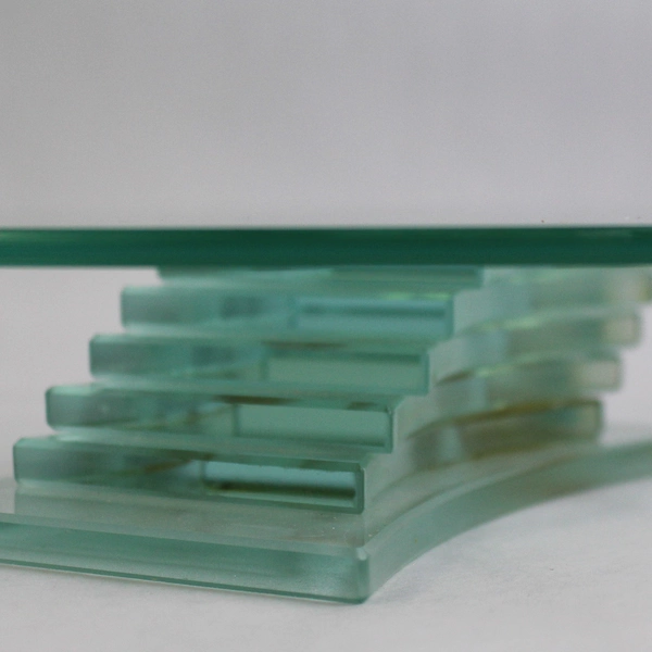 Partylite Stratus 3 Wick Blue Tinted Glass Candle Holder Large P7725