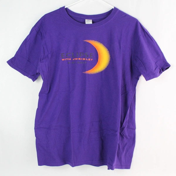 Gildan Eclipse T-Shirt J Wrigley Adult Large 100% Cotton Purple 2021