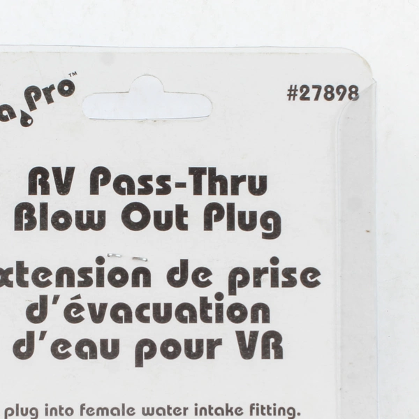 Aqua Pro RV Blow Out Plug 27898 - New in Sealed Packaging