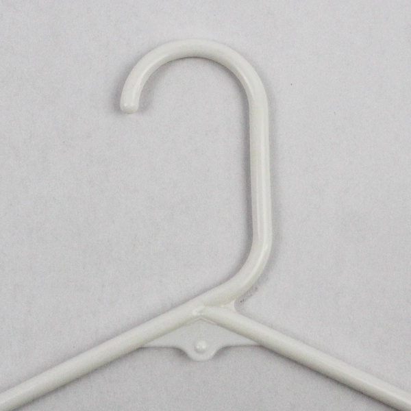 Lot of 10 Tubular White Hangers Standard Size for Closet Storage Organization
