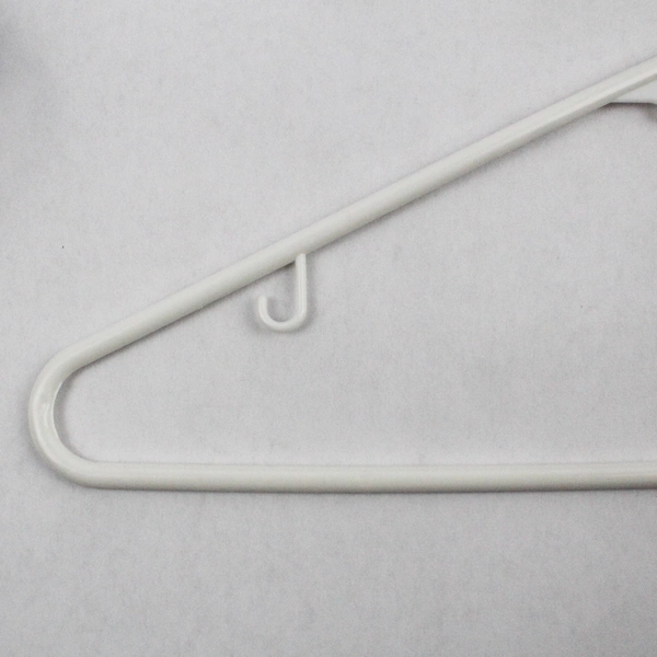 Lot of 10 Tubular White Hangers Standard Size for Closet Storage Organization