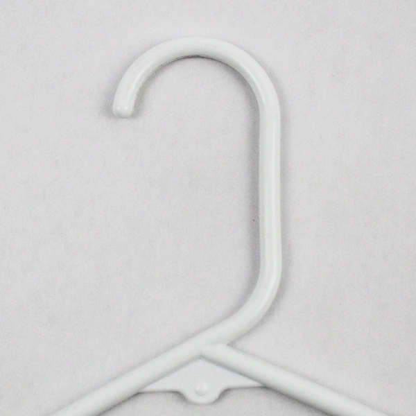 Lot of 10 Tubular White Hangers Standard Size for Closet Storage Organization