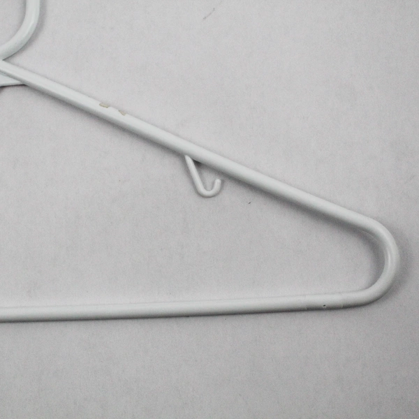 Lot of 10 Tubular White Hangers Standard Size for Closet Storage Organization