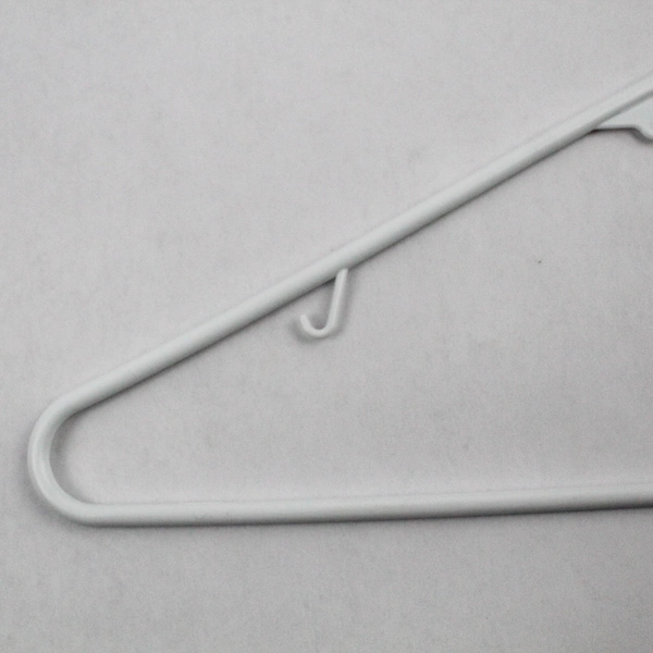 Lot of 10 Tubular White Hangers Standard Size for Closet Storage Organization