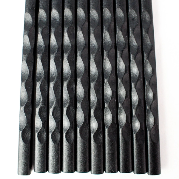 Set of 10 Black Reusable 9" Chopsticks Kitchen Utensils - Pre-Owned