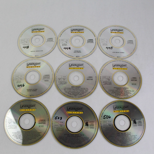 Lot Of 9 LaserLight Digital Music CDs No Jewel Cases