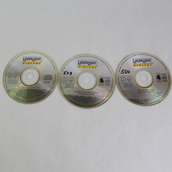 Lot Of 9 LaserLight Digital Music CDs No Jewel Cases
