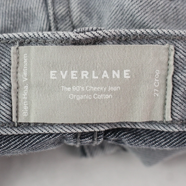 Everlane 90's Cheeky Jean Crop Gray Denim Women's Size 27 Pre-Owned