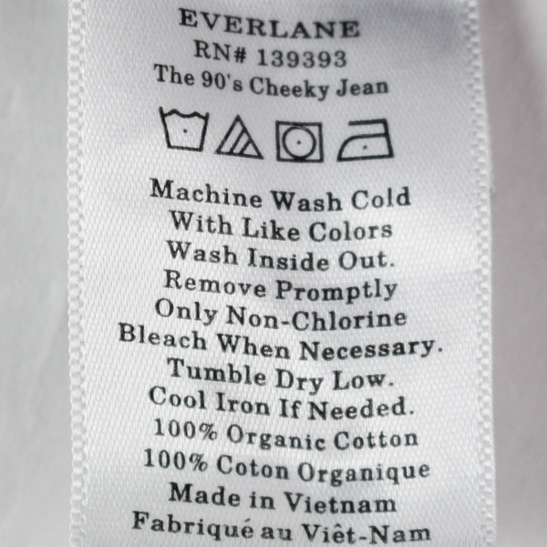 Everlane 90's Cheeky Jean Crop Gray Denim Women's Size 27 Pre-Owned