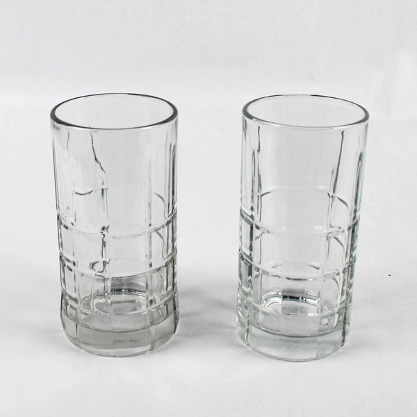 Pair of  Anchor Hocking Tartan Manchester Clear Flat Iced Tea Glasses