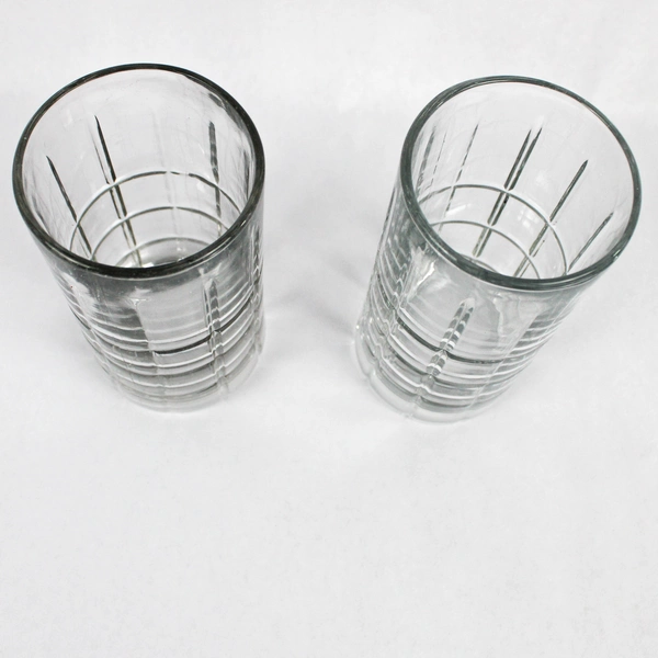 Pair of  Anchor Hocking Tartan Manchester Clear Flat Iced Tea Glasses