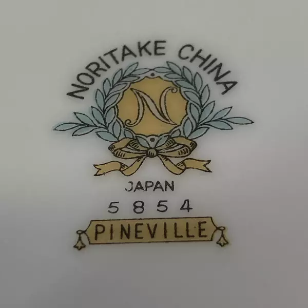 Set of 4 Vtg Noritake Pineville 5854 Fruit Bowls White Platinum Rim 5.5"