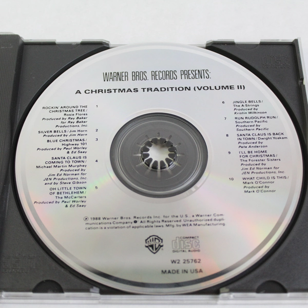 Warner Bros Records Presents A Christmas Tradition CD Volume II 1988