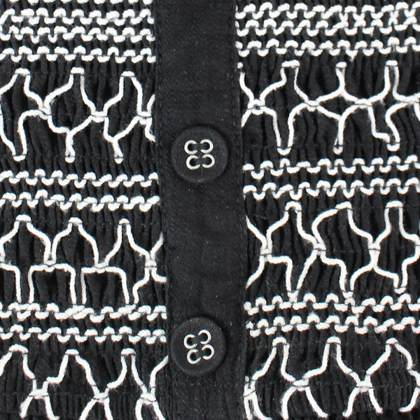 Lost + Wander Black Puff-Sleeve Cropped Top Women's XS