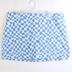 Stitch & Pine Blue and White Checkered Skirt Women's Size XL