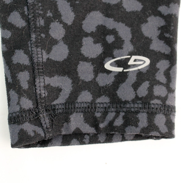 C9 Champion Duo Dry Gray Jaguar Print Leggings Women's Small, Pre-owned