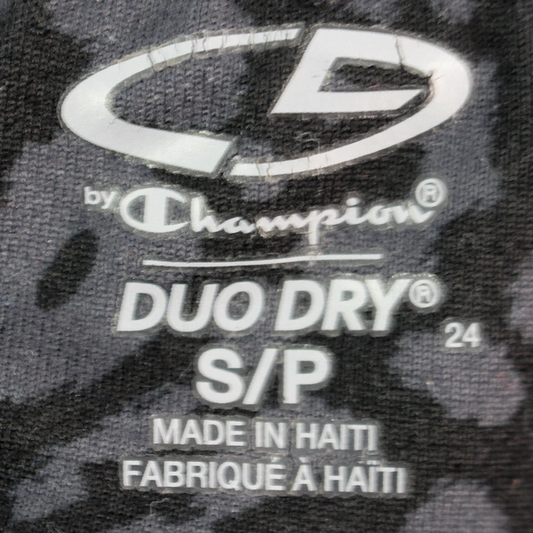 C9 Champion Duo Dry Gray Jaguar Print Leggings Women's Small, Pre-owned