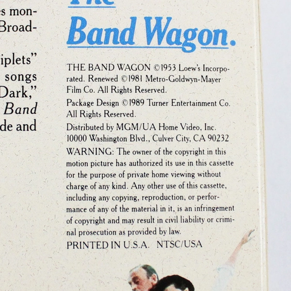 Set of 3 VHS Gene Kelly Musical Tape Bandwagon Anchors Aweigh Brigadoon