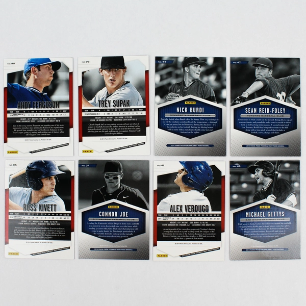 Lot of 8 2014 Panini Prizm Draft Picks Cards Alex Verdugo & More